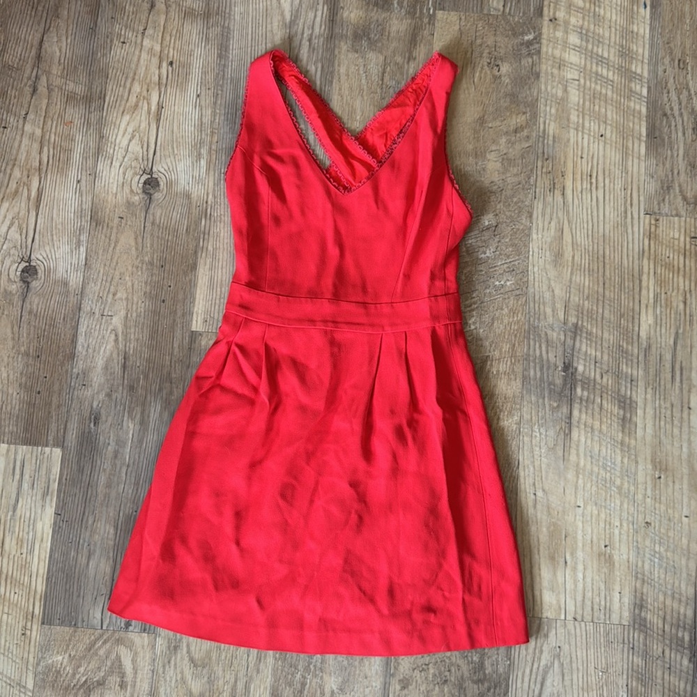 Sezane Red Mini Dress